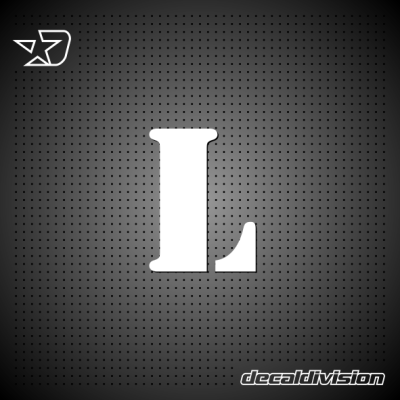 Vinyl Letter L - STENCIL